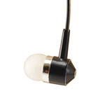 NEW №42 Гарнитура для радиостанции Air Soft 2V-black с вакуумным наушником на 2-уха, цвет черный
