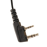 NEW №42 Гарнитура для радиостанции Air Soft 2V-black с вакуумным наушником на 2-уха, цвет черный