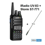 Рация Iradio UV-83 Satcom + антенна STORM ST-771SF
